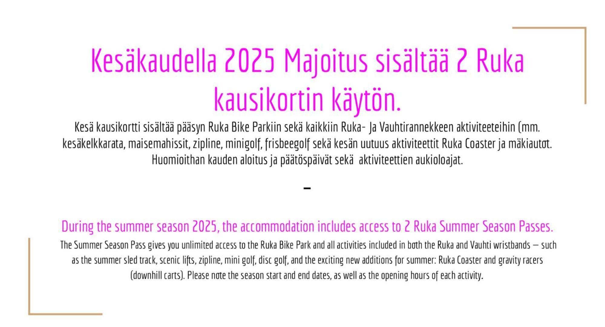 Vuosselin Helmi C11 - 2x Kesaekausikortti, Talvella 2x Hissiliput
